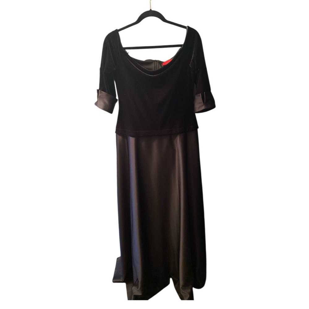 JS Collections Long Black Evening Gown Size 12
